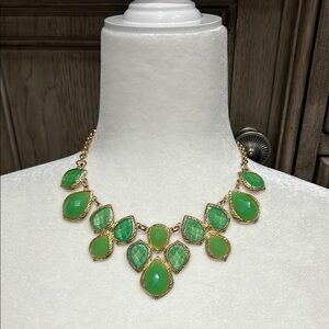 Elegant Gold and Green Necklace